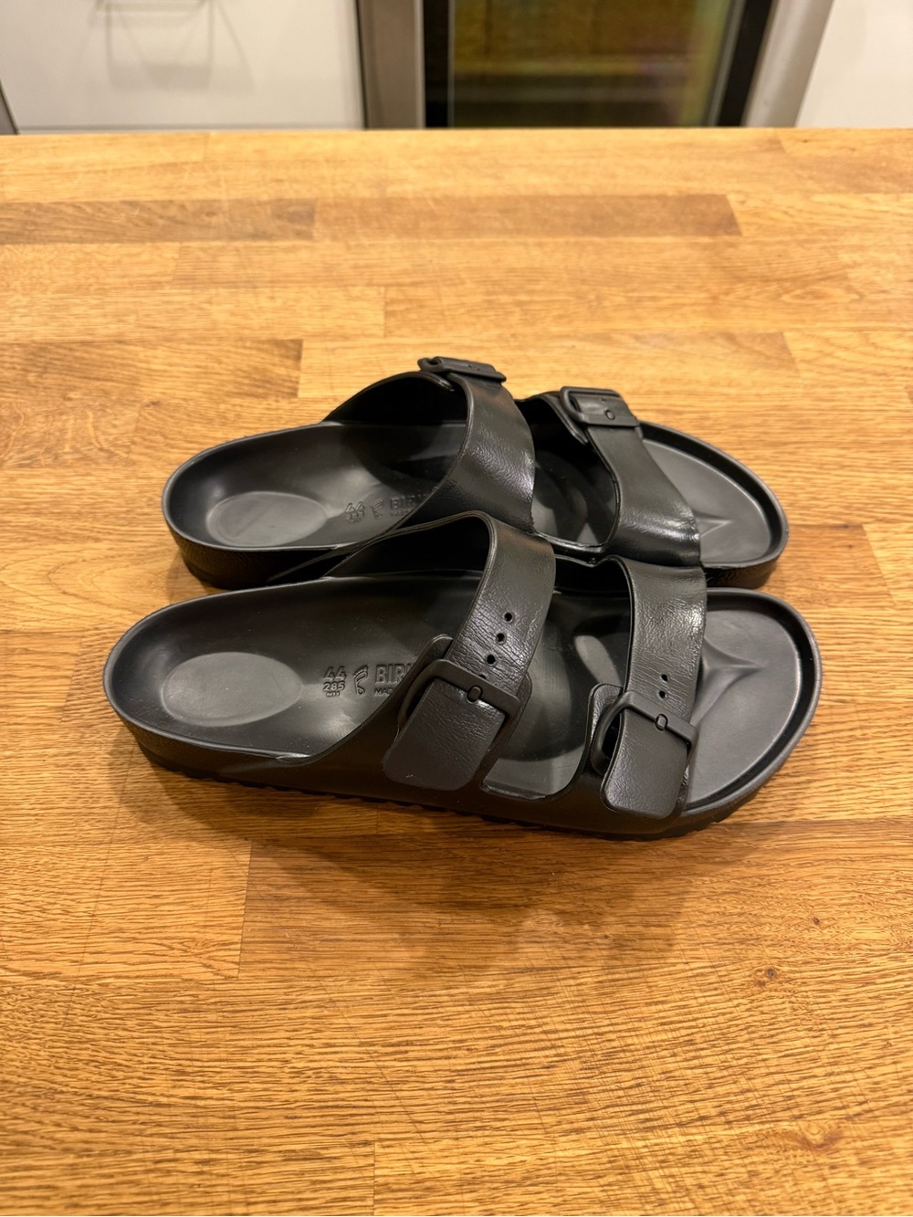 Birkenstock Black Two-Buckle EVA Slides - Picture 2 of 6